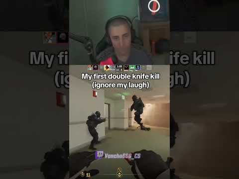 Crazy funny double knife kill in CS2  #cs2 #csgo