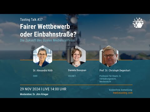 Fairer Wettbewerb oder Einbahnstraße? Die Zukunft des dualen Mediensystems // Tasting Talk #37