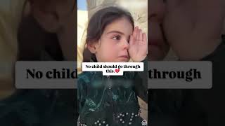 Phản ứng của cô bé khi nhận được thức ăn sẽ khiến bạn khóc — #children #gaza