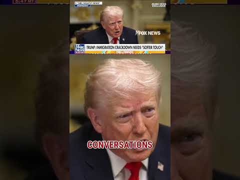 Trump PIVOTS on ICE raids: 'SOFTER TOUCH' #shorts