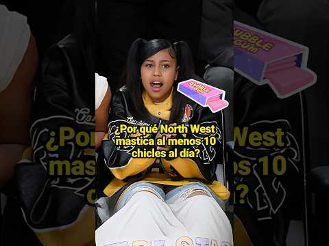 ¿Por qué North West mastica al menos 10 chicles al día?#celebrity #northwest #blueivy #Kanye