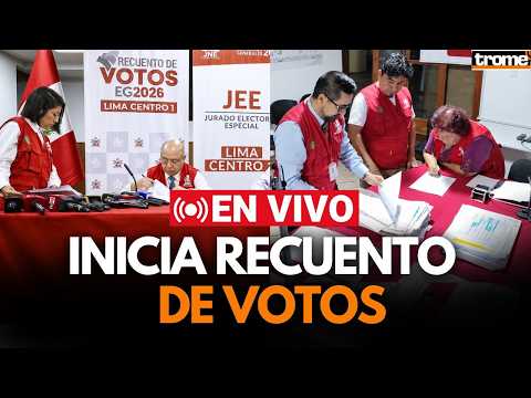 🔴 RESULTADOS DE SEGUNDA VUELTA 2026: RECUENTO DE VOTOS DEL JEE | EN VIVO | Trome