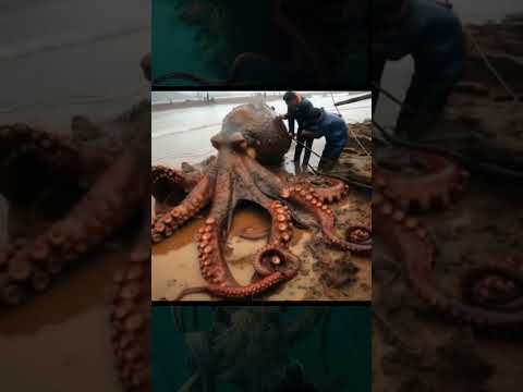 Beneath the crushing weight of the ocean a behemoth stirs. the fabled 1,000-pound giant octopus #new