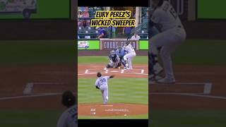 Eury Perez’s WICKED Sweeper #mlbb #baseball #highlights