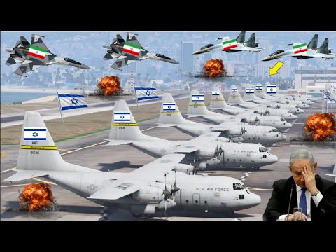 Israeli International Airport of Jerusalem was Badly Destroyed by Iranian F-16C Fighter Jets - Gta 5