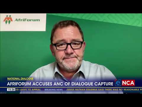 YouTube video thumbnail: AfriForum Accuses ANC of National Dialogue Capture