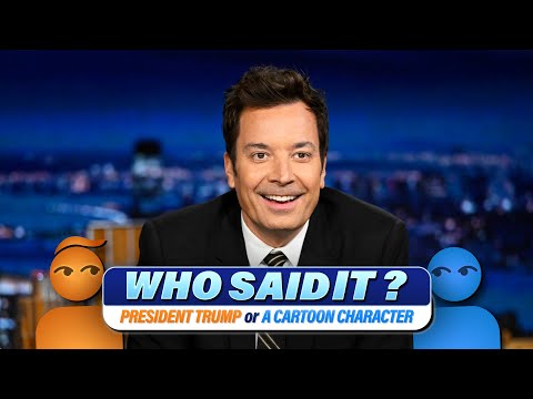 Who Said It?: Donald Trump vs. Cartoon Characters | The Tonight Show Starring Jimmy Fallon