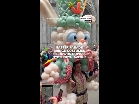Easter Parade brings costumed crowds down NYC’s Fifth Avenue