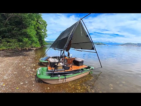 無人島が点在する穏やかな湾で海上生活してみたよ！