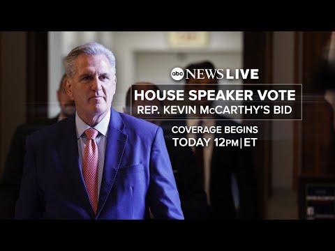 LIVE: Kevin McCarthy Speaker House Vote - 2nd day of votes after GOP Rep. McCarthy lost 3 ballots