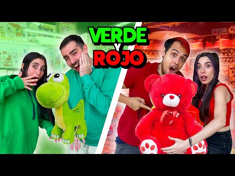 24 HORAS COMPRANDO TODO VERDE vs ROJO con el Team Anormal