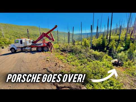 Porsche Goes Off A Cliff!  Can We Get It Out In One Piece?