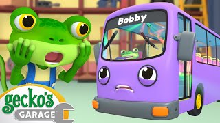 Wheels on the Boo Boo Bus 😢 Gecko's Garage | Trucks For Children | Cartoons For Kids