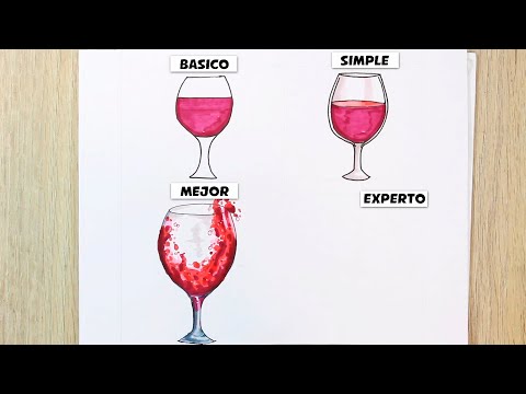 ⭐Drawing and Coloring WINE GLASSES- 2025 -Transformations ⭐How to Draw WINE GLASSES