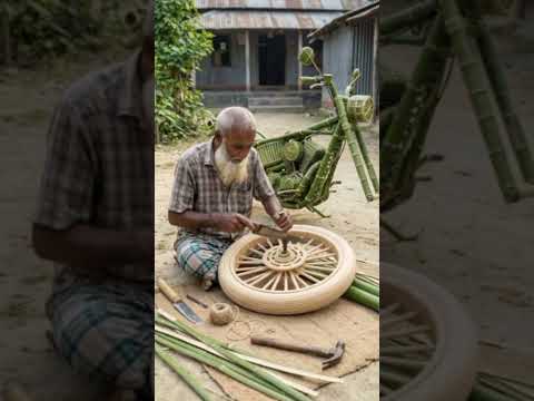 Moto de Bambu: Uma Escultura Feita à Mão que Impressiona! 🏍️✨ #sítiovidapacata #ia