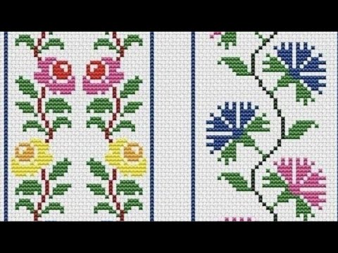 Very Beautiful and Simple Dosuti Design / Cross stitch / Tablecloth / Embroidery