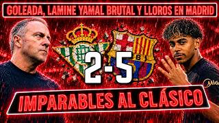 💥 EL BARÇA DESTROZA 2-5 AL BETIS: GOLAZO DE LAMINE YAMAL, GOLEADA Y TREMENDOS LLOROS EN MADRID...