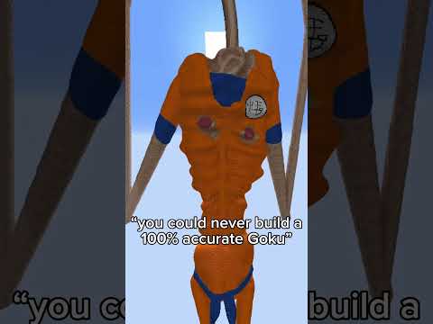 My BEST Goku build ever 🔥 #goku #dragonball #dbz #anime #fyp #minecraft #memes #dragonballz #funny