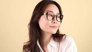 Michael Kors MK4115U CASTELLO 3953 Cat Eye Green Amazon Tortoise