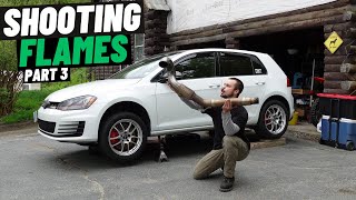 The BIG TURBO GTI Gets A Catless Downpipe - Part 3