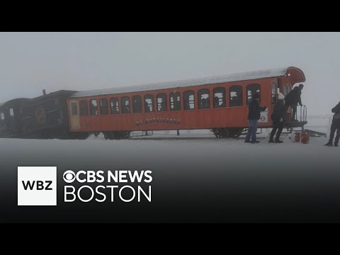 YouTube video thumbnail: 20 Visitors Rescued After Mount Washington Train Gets Stuck in New Hampshire
