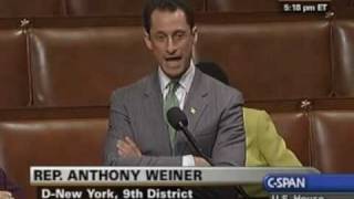 Rep Anthony Weiner tears apart a Republican, who read hoax memo Health Care bill, on House floor