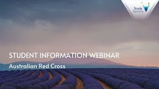 Australian Red Cross student information webinar