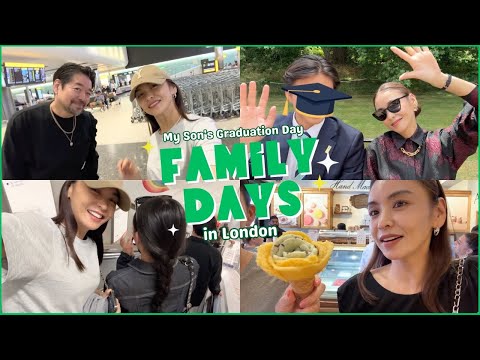 【家族VLOG】息子の高校卒業式へ！きょうだい3人が同居する新居訪問や、ホテルルームツアーなども♪