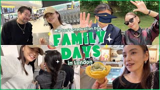 【家族VLOG】息子の高校卒業式へ！きょうだい3人が同居する新居訪問や、ホテルルームツアーなども♪