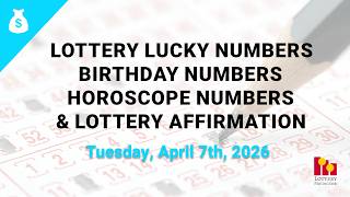 April 7th 2026 - Lottery Lucky Numbers, Birthday Numbers, Horoscope Numbers