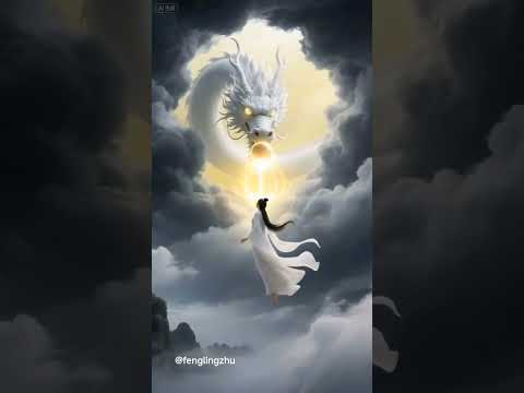龙啸开天阙,仙辞旧俗尘。丨#中国神话 #山海经 #山海经神兽 #龙 #中国龙 #仙侠 #神兽 #Loong #Chinese Dragon #Shorts