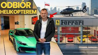 💰Z życia przedsiębiorcy: odbiera Ferrari śmigłowcem! Auto za 2.500.000 PLN