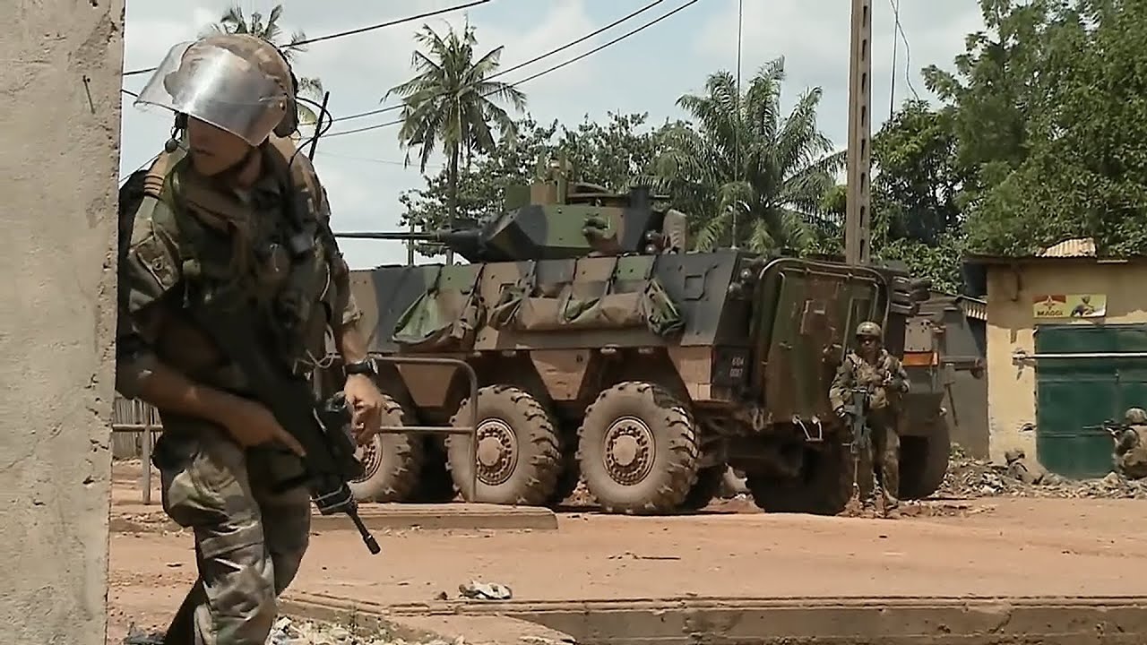 French Soldiers In Heavy Combat Operations in The Central African Republic