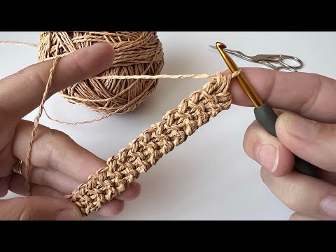 Örgü Çantalar için Çanta Sapı Yapımı / Kağıt ip Çanta Sapı Modelleri / Crochet Bag Handle #çantasapı