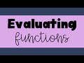 Evaluating Linear Functions