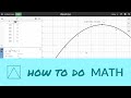 Using Desmos for Quadratic Analysis