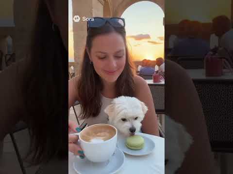 Maltese traveling in the Republic of Malta #Dog #Cute #Travel #Malta #Maltese #ai #sora #sora2