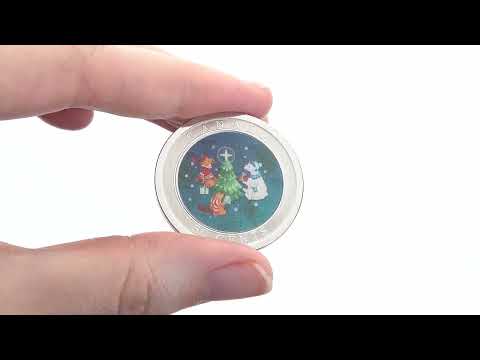 Lenticular Coin – Trimming the Holiday Tree – Mintage: 30,000
(2024)