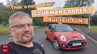 'IT'S NOT A MINI!" It's FUN though! 2016 Clubman Cooper S tested. In the rain!