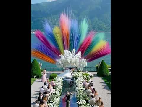 🌈 BRIDE’S DRESS vs COLOR EXPLOSION! 🤯#weddingfail #weddingday #colorblast #bride #bridesmaids #bride