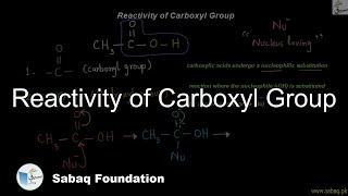 Reactivity of Carboxyl Group