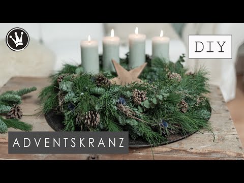 DIY - ADVENTSKRANZ SELBER BINDEN | Adventskranz 2021 | Weihnachtsdeko Naturmaterial | DekoideenReich