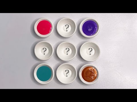 Acrylic Color Mixing Tutorial: Creating New Shades with Crimson, Purple, Copper, and Teal #art