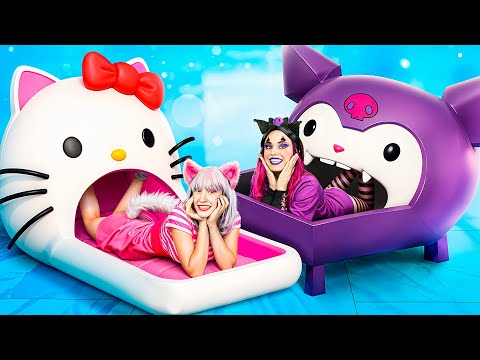 Hello Kitty ve Kuromi için Küçük Bir Ev İnşa Ediyoruz!