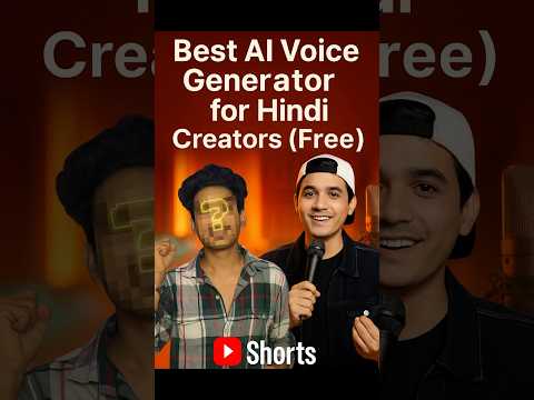 Best Free AI Voice Generator for Hindi Creators 🔥 | RapidRunYT