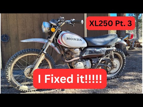 It's Alive!!! Honda XL250 Restoration Pt. 3