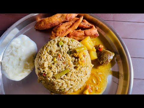 South Indian veg pulao recipe | quick veg pulao recipe |easy veg pulao