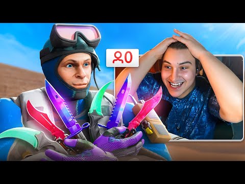 Дарю Ножи Стримерам с 0 Онлайна (CS2)