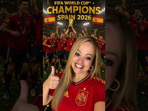 ✨Spain! 🇪🇸 ❤️🙌 Let’s Go! FIFA World Cup Champions! #soccor #champions #worldcup2026 #spain #FIFA