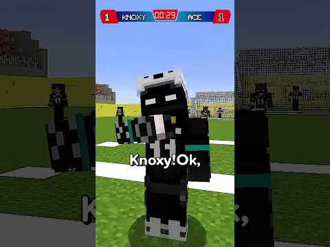 INCRÍVEL! JOGO DE FUTEBOL NO MINECRAFT! #shorts